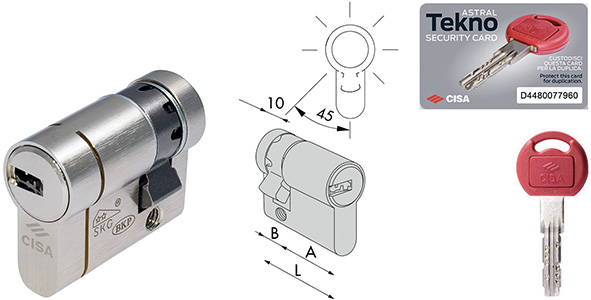 MEZZI CILINDRI CISA TEKNO PRO ART.0M324           
