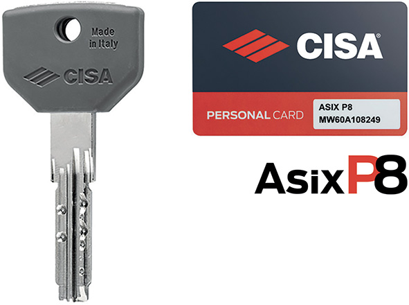 CHIAVI CISA ASIX P8 * DUPLICATO                   