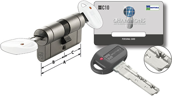 CILINDRI MOTTURA C10 CHIAVE-CHIAVE FRIZIONATI     
