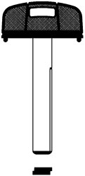 CHIAVI AUTO TRANSPONDER T00HF70P                  