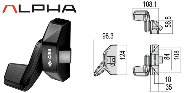 MANIGLIONI CISA ALPHA PUSH-PAD ART.5M061          