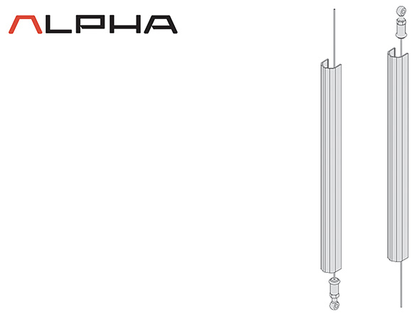 KIT ASTE CISA ALPHA CON CAVO ART.7A63.0C          
