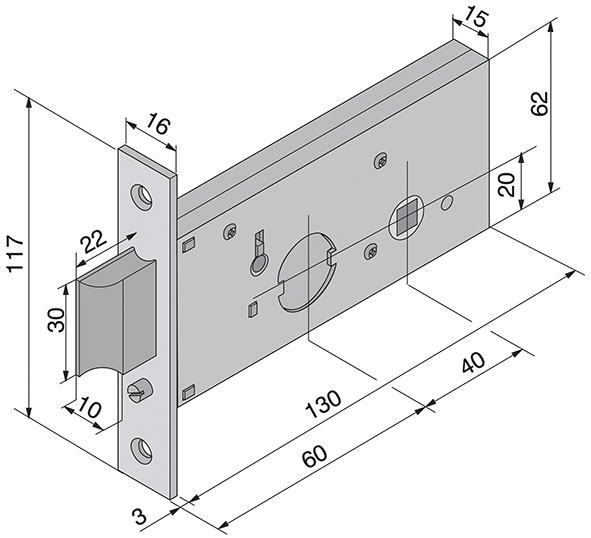 SERRATURE WELKA 123 DA FASCIA                     