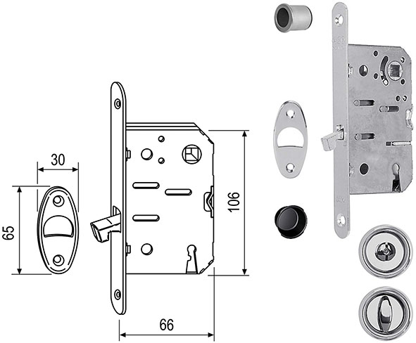 KIT SCIVOLA AGB WC PER SCORREVOLI ART.3934        