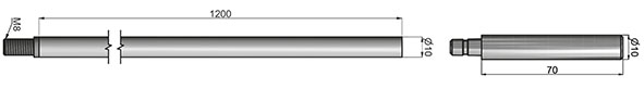 ASTE SECUREMME M8 D10 L1200 5803                  