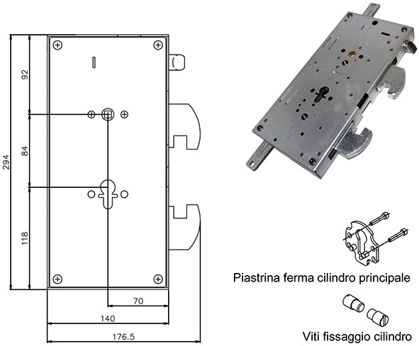 SERRATURE TESIO GRIPSTOP TRIPLICE BLINDATE        