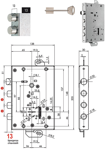SERRATURE MUL-T-LOCK MATRIX *C* I.37 +10          