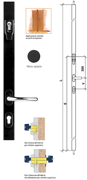 MINISBARRE VERTICALI MUL-T-LOCK SERIE EMC         