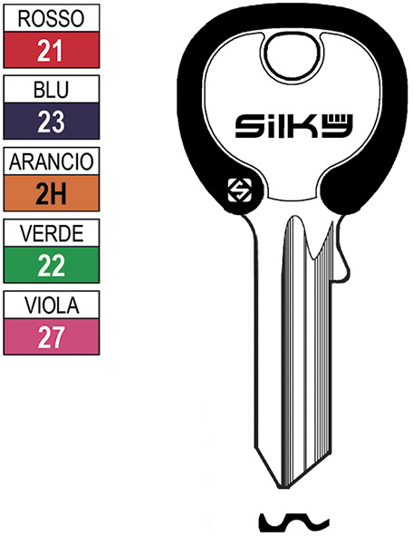 CHIAVI UNIVERSALI SILKY UL053DZ                   