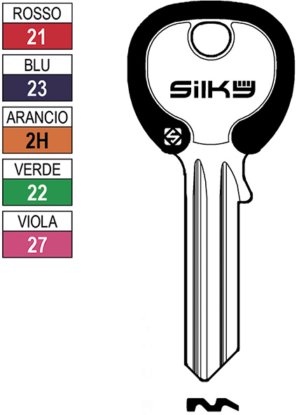 CHIAVI NAZIONALI SILKY CB6DZ                      