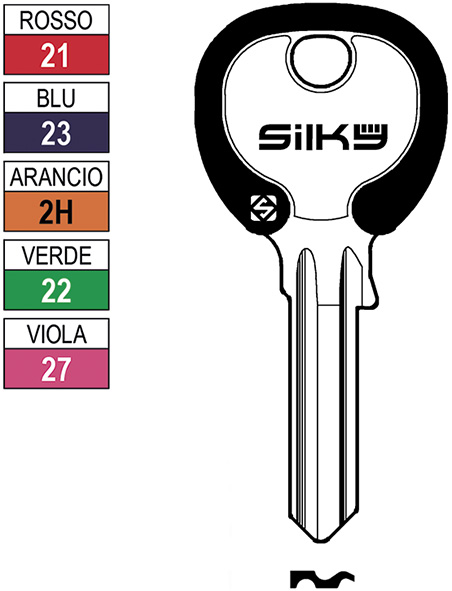 CHIAVI NAZIONALI SILKY IE3DZ                      