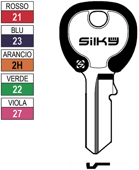 CHIAVI NAZIONALI SILKY VI082DZ                    
