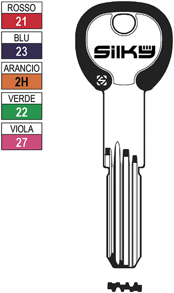CHIAVI PUNZONATE SILKY SCM3RDZ                    