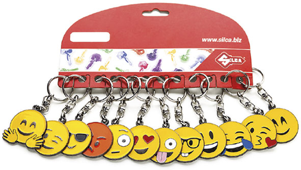 PORTACHIAVI SILCA EMOJI KIT 12PZ N.12 SOGGETTI    